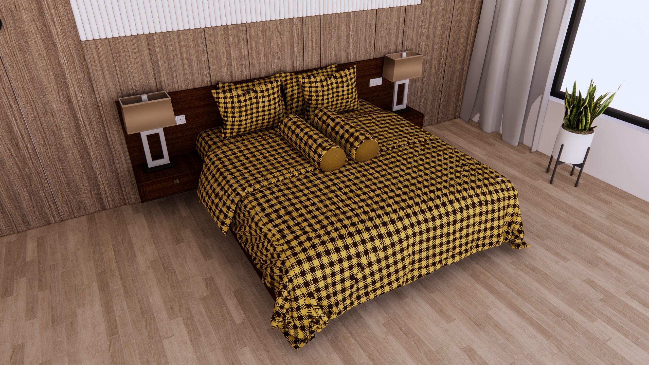 sprei kotak kotak